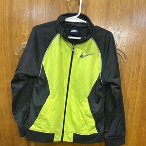 Nike Lime Green and Black Sports Jacket